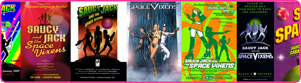 Saucy Jack and The Space Vixens posters